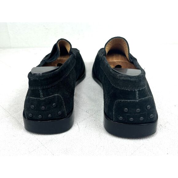 TODS Black Leather Suede Slip On Loafer Shoes   Mens Size 8.5 main image 8